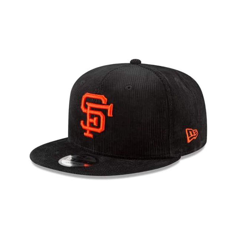 MLB San Francisco Giants Corduroy 9Fifty Snapback (JYD5912) - Black New Era Caps